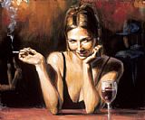 Fabian Perez Selling Pleasures painting